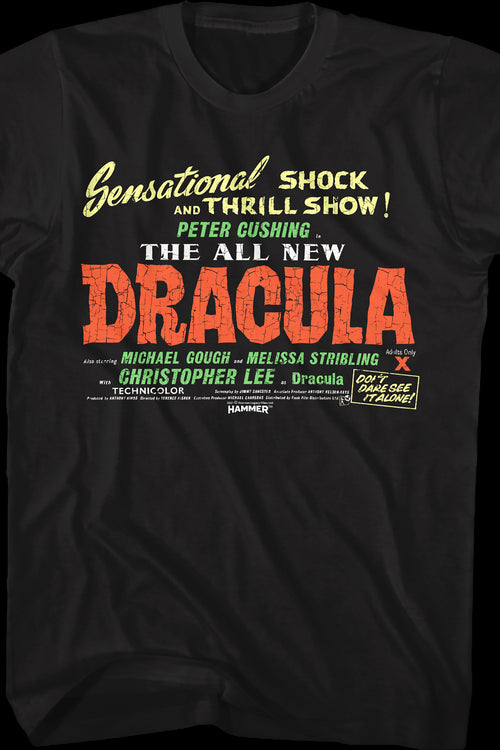 The All New Dracula Hammer Films T-Shirtmain product image