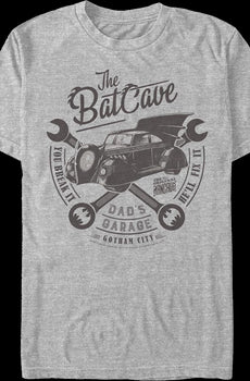 The Batcave Dad's Garage Batman DC Comics T-Shirt