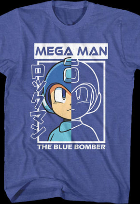 The Blue Bomber Outline Mega Man T-Shirt