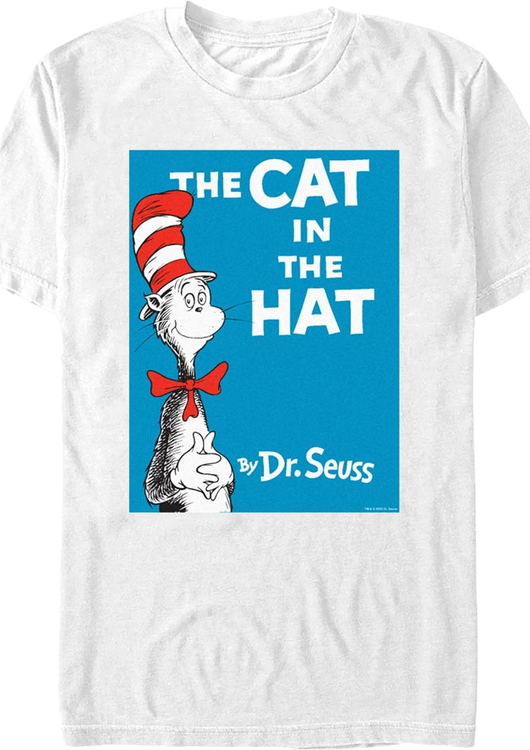 White The Cat In The Hat Dr. Seuss T-Shirt - main product image