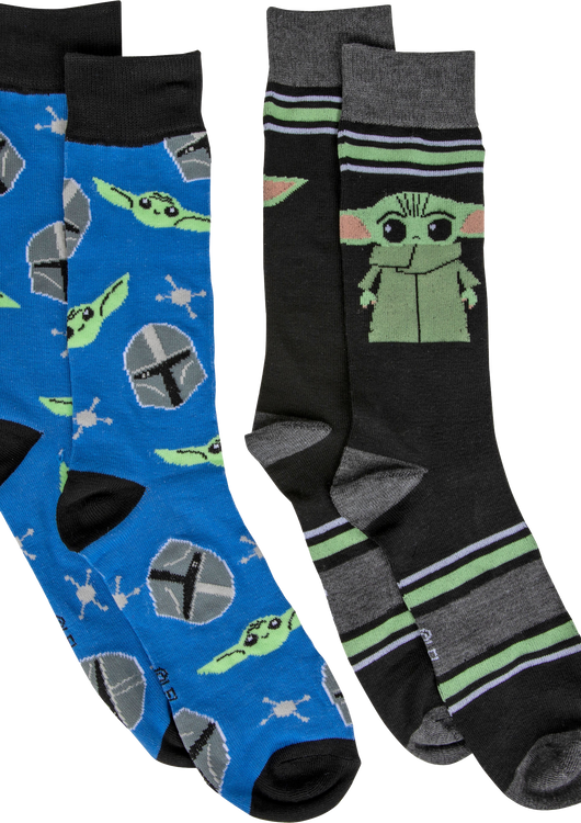 The Child Alone and The Child With Mandalorian 2-Pack Star Wars Socks - main product image