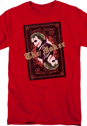 The Dark Knight The Joker Playing Card DC Comics T-Shirt