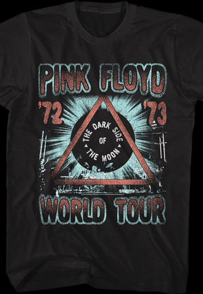 Distressed Darks Side of the Moon World Tour Pink Floyd T-Shirt