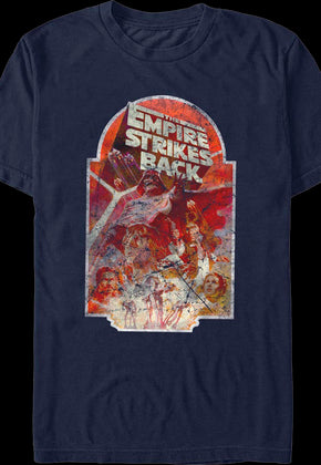 The Empire Strikes Back Distressed Poster Star Wars T-Shirt