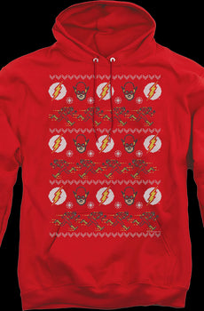 The Flash Ugly Faux Knit DC Comics Hoodie