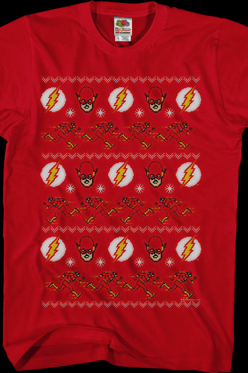 The Flash Ugly Faux Knit DC Comics T-Shirtmain product image