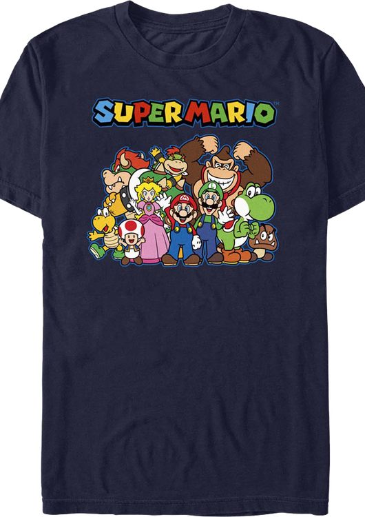The Gang's All Here Super Mario Bros. T-Shirt - main product image