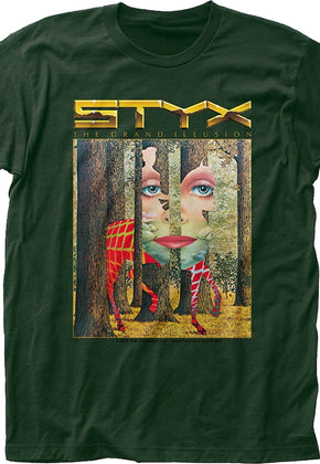 The Grand Illusion Album Cover Styx T-Shirt
