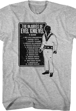 The Injuries Of Evel Knievel T-Shirt