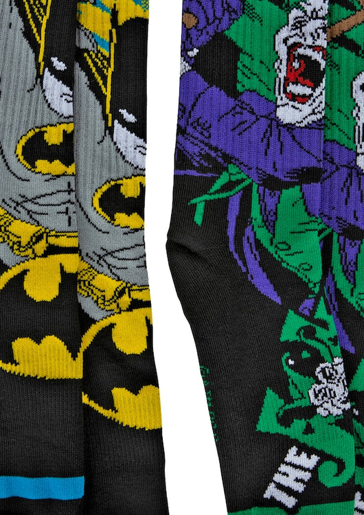 The Joker and Batman 2-Pack DC Comics Socks - main product image