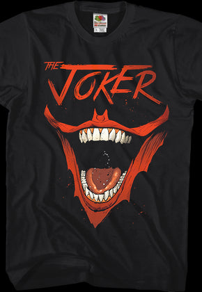 The Joker Bat-Shaped Smile DC Comics T-Shirt