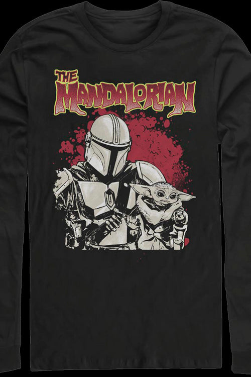 The Mandalorian Bounty Hunter And Child Star Wars Long Sleeve Shirtmain product image