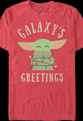 The Mandalorian Child Galaxy's Greetings Star Wars T-Shirt