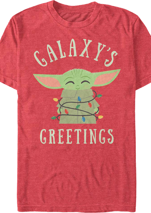 The Mandalorian Child Galaxy's Greetings Star Wars T-Shirt - main product image
