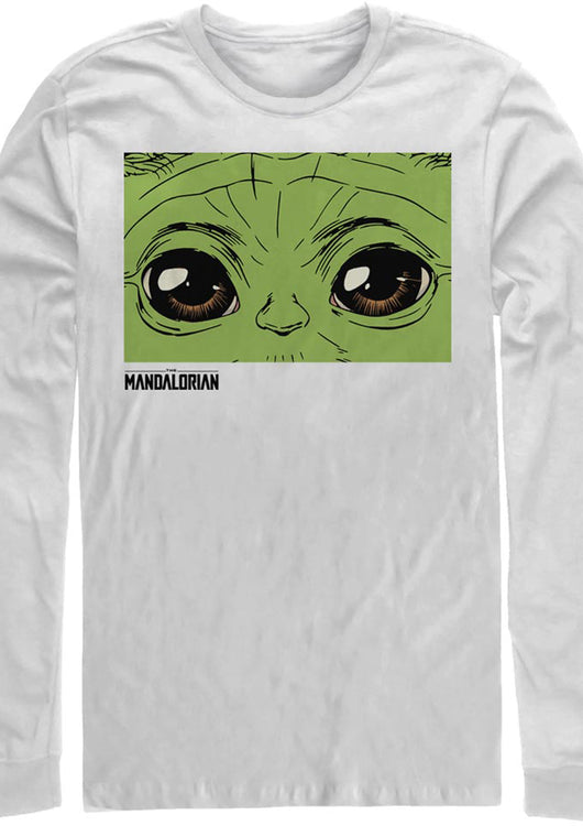 The Mandalorian Child's Eyes Star Wars Long Sleeve Shirt - main product image