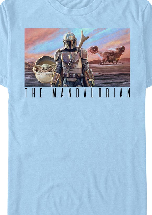 The Mandalorian Collage Poster Star Wars T-Shirt - main product image