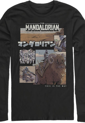 The Mandalorian Comic Book Star Wars Long Sleeve Shirt