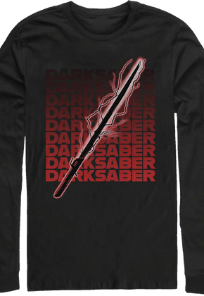 The Mandalorian Electrical Darksaber Star Wars Long Sleeve Shirt