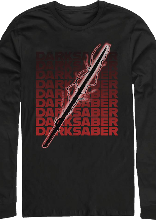 The Mandalorian Electrical Darksaber Star Wars Long Sleeve Shirt - main product image