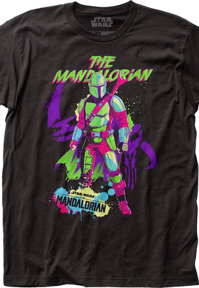 The Mandalorian Neon Poster Star Wars T-Shirt