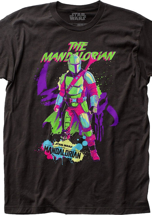 The Mandalorian Neon Poster Star Wars T-Shirt - main product image