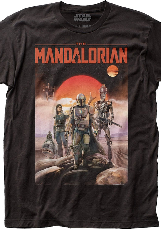 The Mandalorian Outer Rim Poster Star Wars T-Shirt - main product image