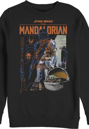 The Mandalorian Outlines Star Wars Sweatshirt