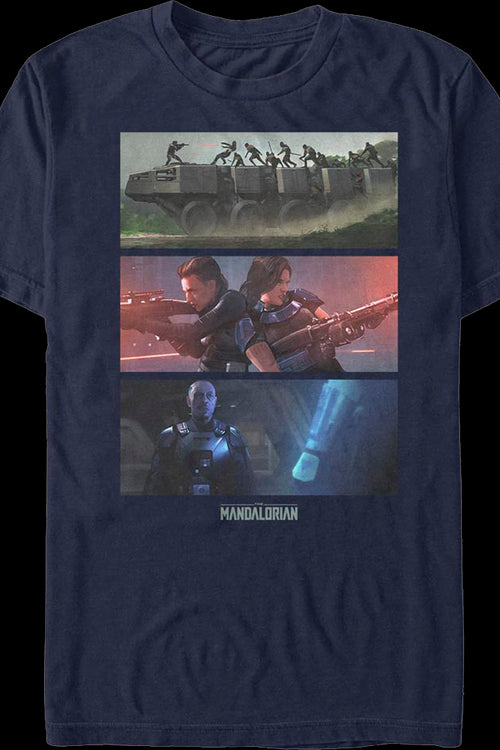 The Mandalorian Panels Star Wars T-Shirtmain product image