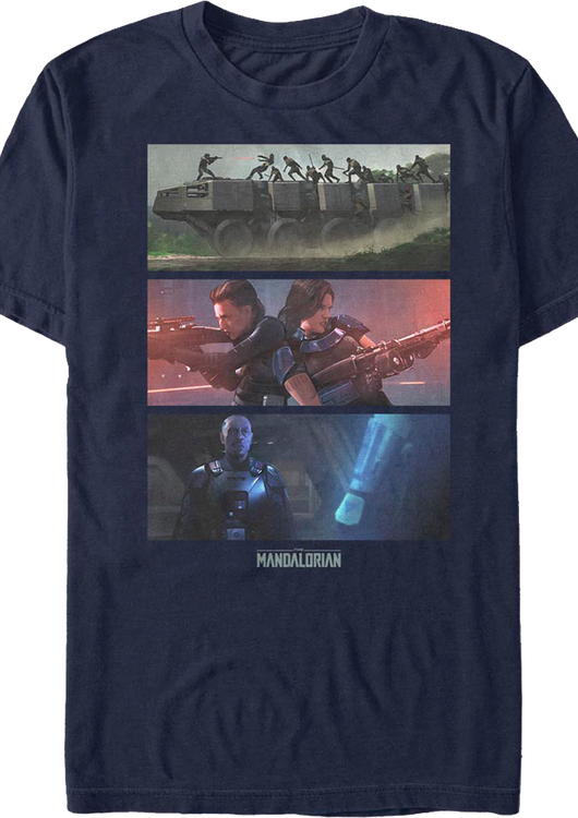 The Mandalorian Panels Star Wars T-Shirt - main product image