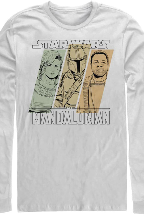 The Mandalorian Sketches Star Wars Long Sleeve Shirtmain product image