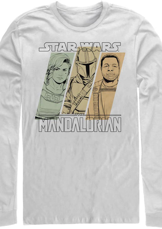 The Mandalorian Sketches Star Wars Long Sleeve Shirt - main product image