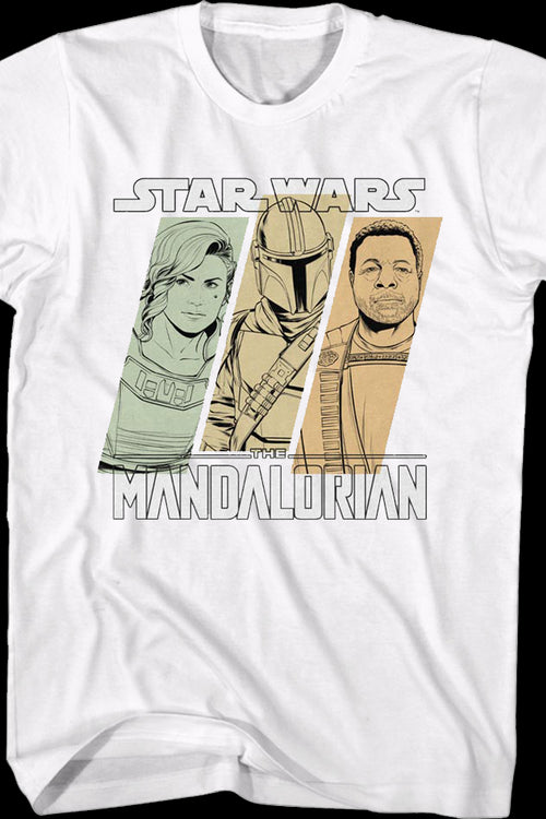 The Mandalorian Sketches Star Wars T-Shirtmain product image