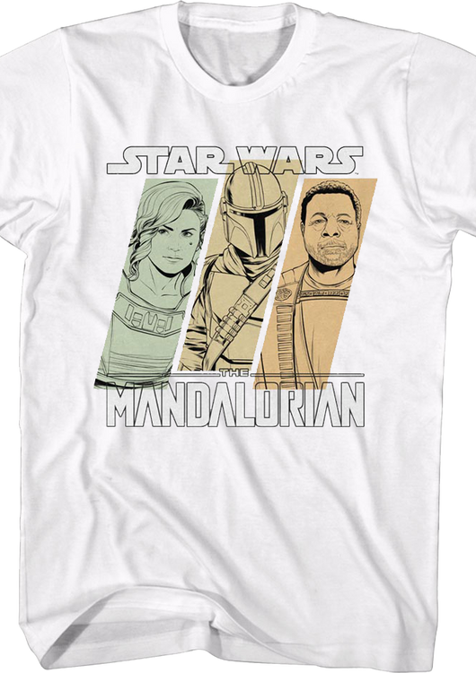 The Mandalorian Sketches Star Wars T-Shirt - main product image