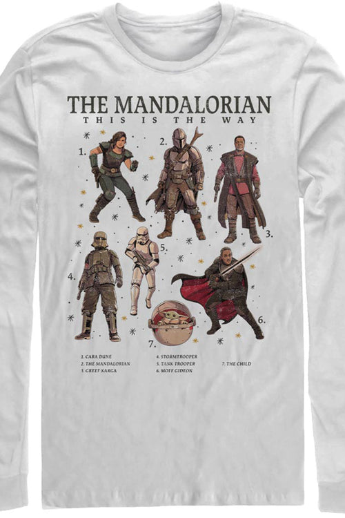 The Mandalorian The Numbered Way Star Wars Long Sleeve Shirtmain product image