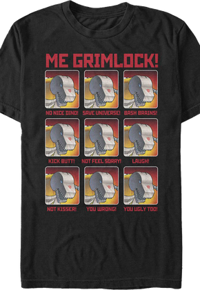 The Many Moods Of Grimlock Transformers T-Shirt