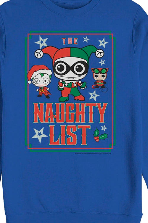 The Naughty List DC Comics Christmas Sweatshirtmain product image