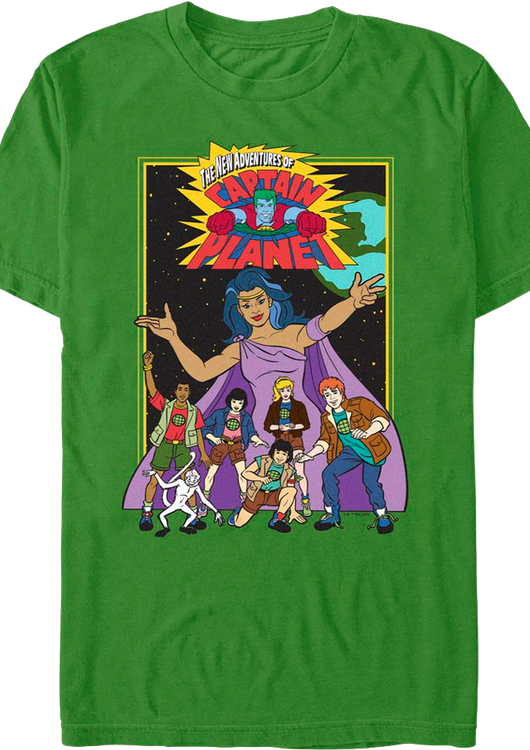 The New Adventures Of Captain Planet T-Shirt - main product image