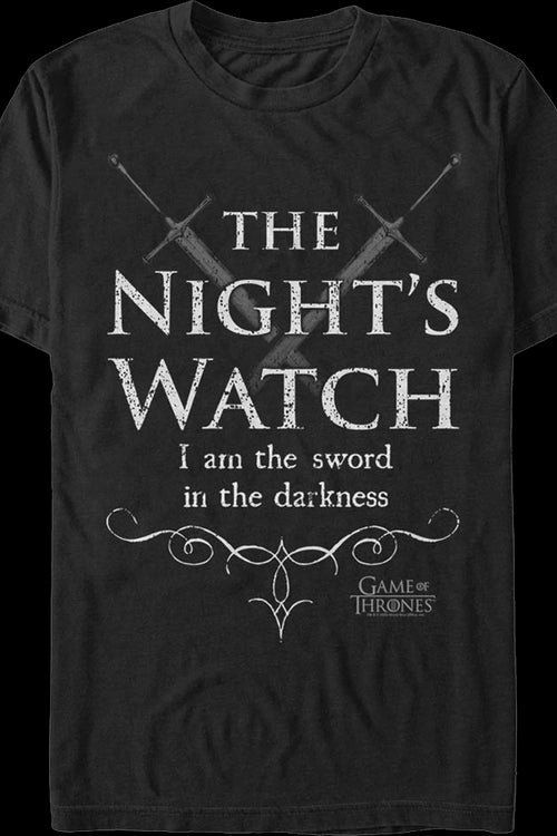 The Night's Watch Game Of Thrones T-Shirtmain product image