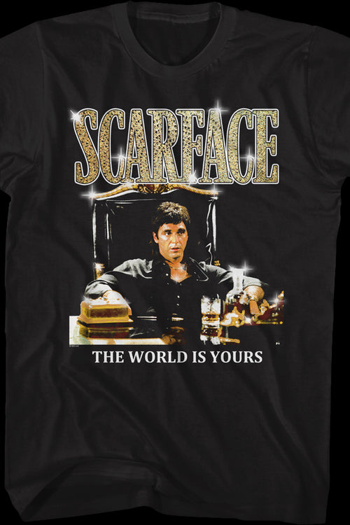 The World Is Yours Sparkling Logo Scarface T-Shirtmain product image
