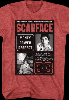 The World Will Remember Scarface T-Shirt