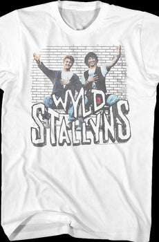 Wyld Stallyns Brick Wall Bill and Ted's Excellent Adventure T-Shirt