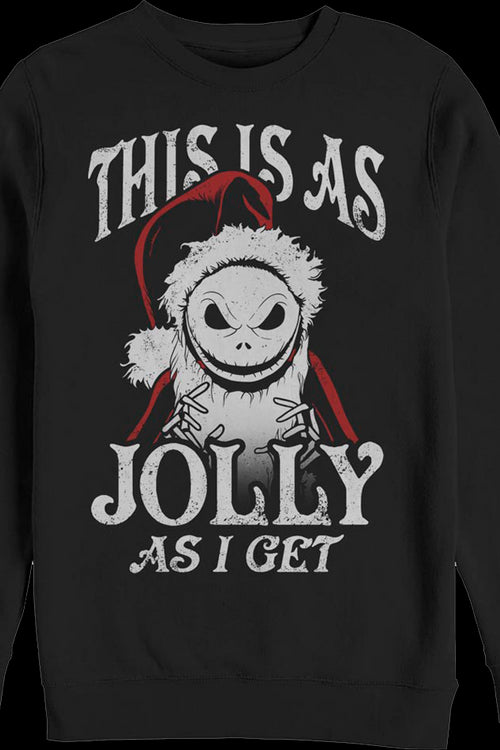 This Is As Jolly As I Get Nightmare Before Christmas Sweatshirtmain product image