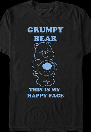 This Is My Happy Face Care Bears T-Shirt