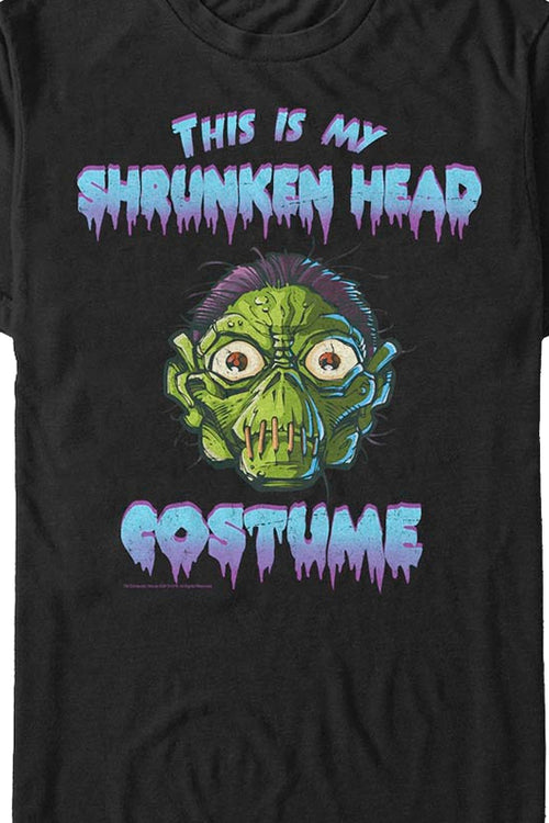 This Is My Shrunken Head Costume Goosebumps T-Shirtmain product image