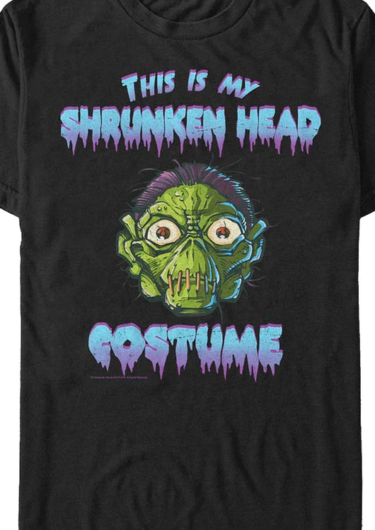 This Is My Shrunken Head Costume Goosebumps T-Shirt - main product image