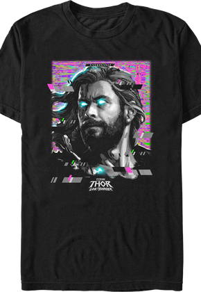Thor Love And Thunder Retro Glitch Marvel Comics T-Shirt