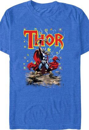 Thor Space Pose Marvel Comics T-Shirt