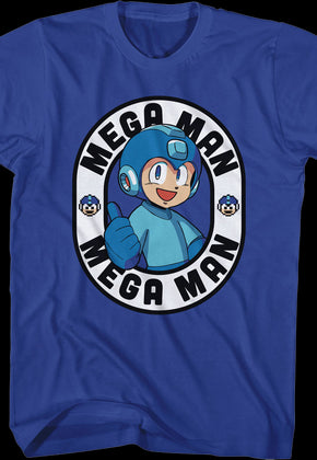 Thumbs Up Oval Mega Man T-Shirt