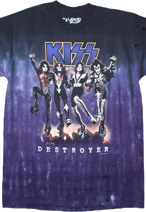 Tie Dye Destroyer KISS T-Shirt