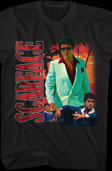 Tony Montana Collage Scarface T-Shirt